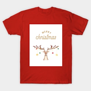 Merry Christmas Reindeer T-Shirt